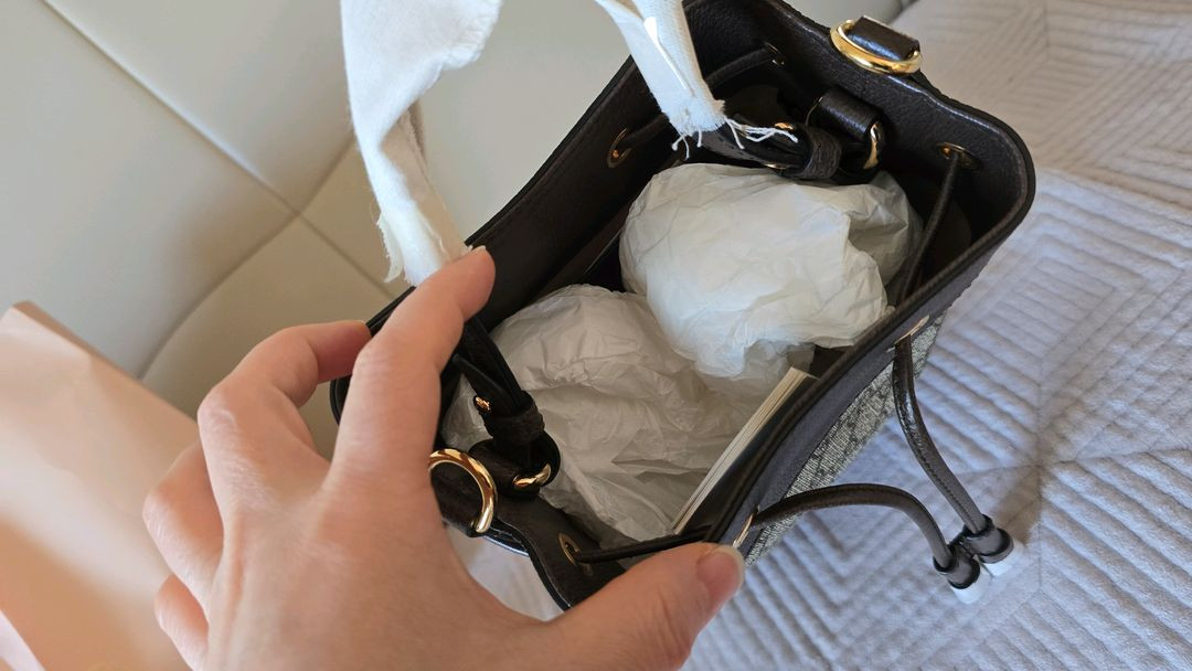 구찌 GG 캔버스 오피디아 스몰버킷백 복조리 이미지