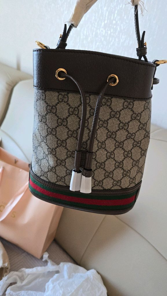 구찌 GG 캔버스 오피디아 스몰버킷백 복조리 이미지