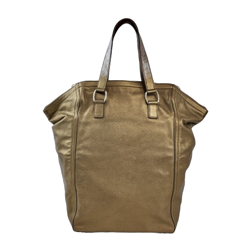 정품 생로랑(입생로랑) 샴페인골드 가죽 다운타운 백--6