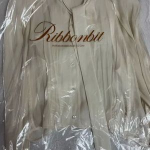 택새상품) ribbonbit 리본빛 camile tied 블라우스