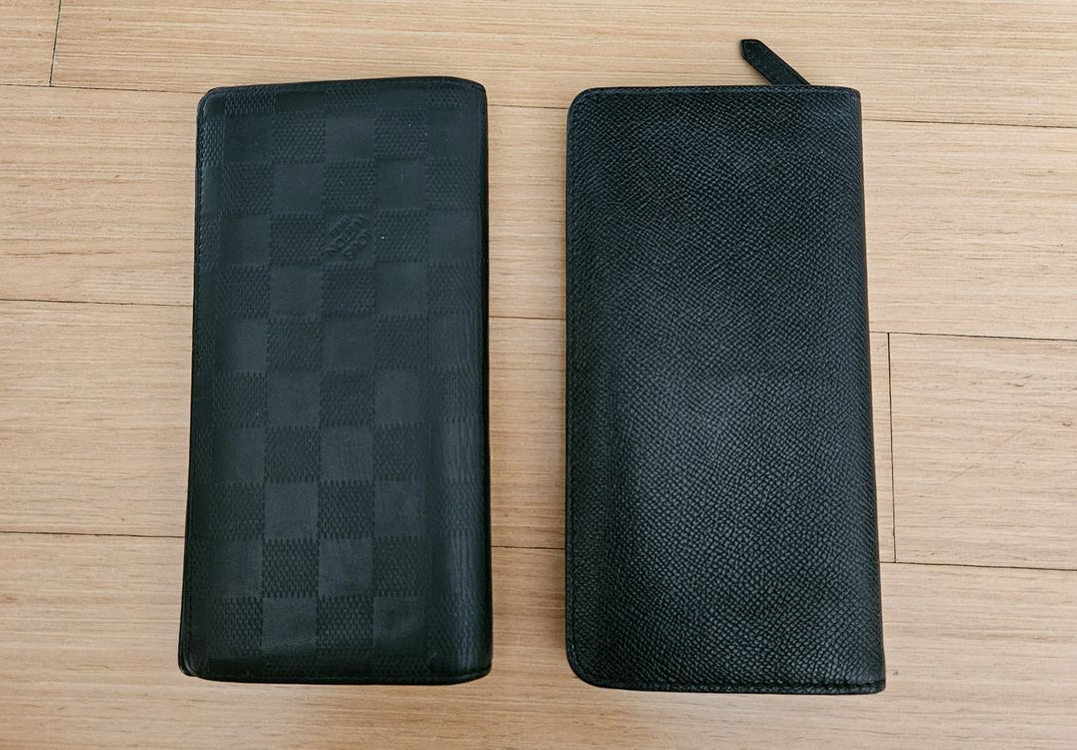 정품-루이비통 브라짜 장지갑 , 버버리 장지갑--1