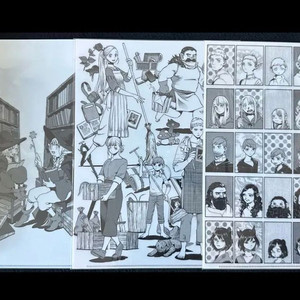 던전밥 굿즈 원화전 A4 클리어파일 세트