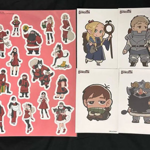 (8장)던전밥 굿즈 데이드림아워 팝업 스티커 일괄