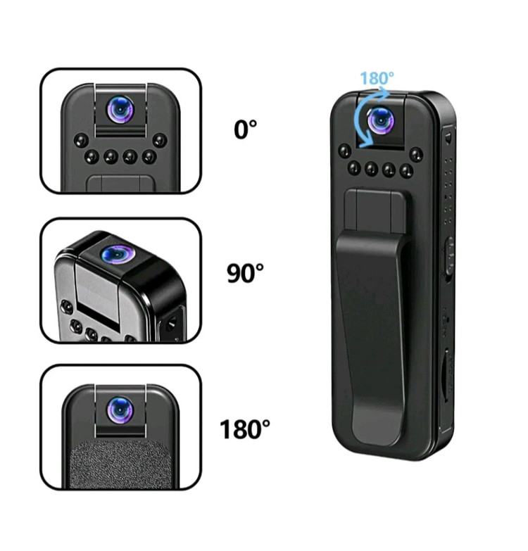 새상품) C충전 바디캠 액션캠 카메라 HD 1080P--2