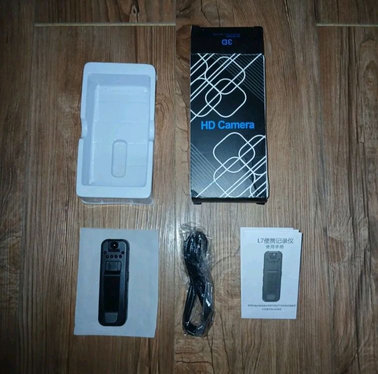 새상품) C충전 바디캠 액션캠 카메라 HD 1080P--9