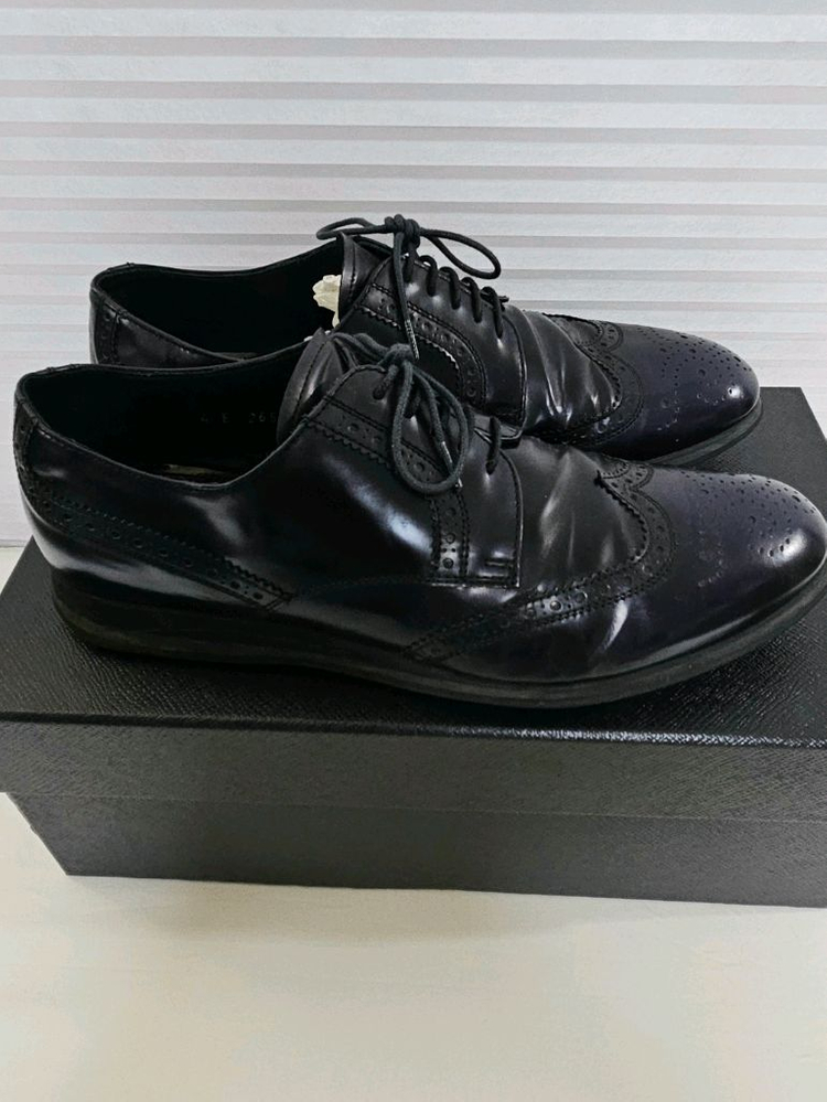 PRADA프라다 윙팁 남성 옥스포드구두--1