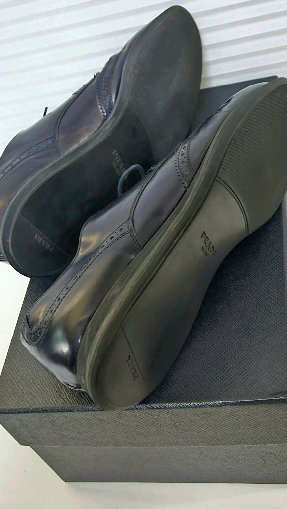 PRADA프라다 윙팁 남성 옥스포드구두--4