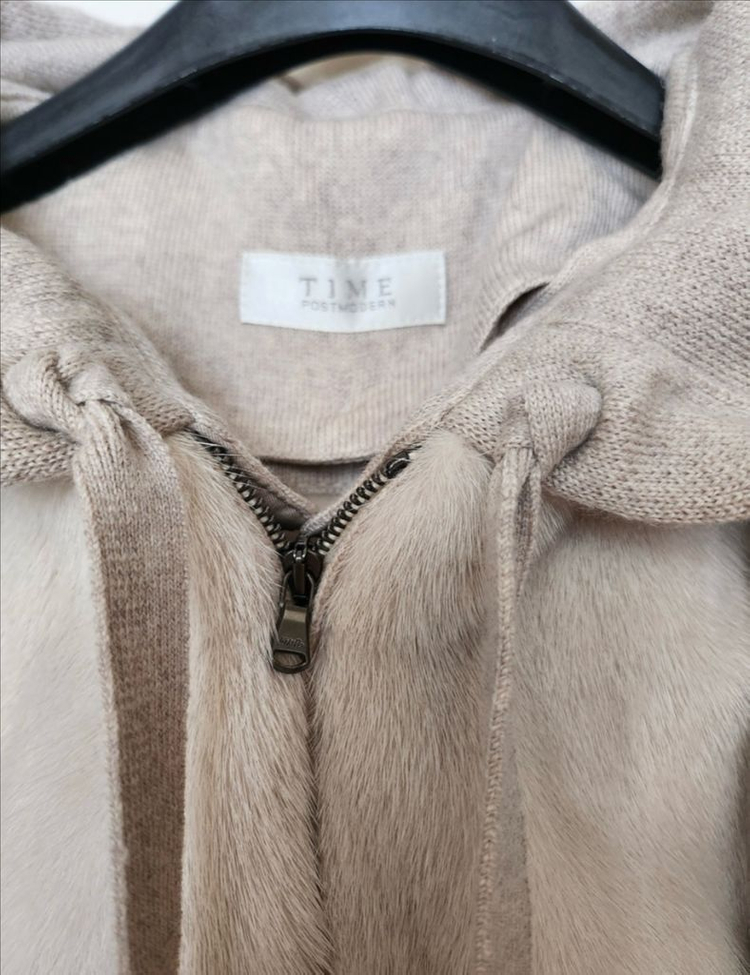 타임 밍크후드베스트 이미지