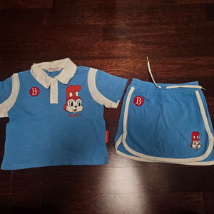 베베드피노 토끼 상하(치마바지) 100