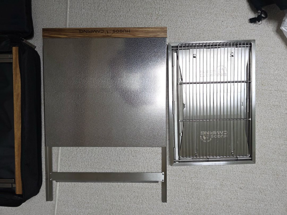 휴고스 캠핑테이블 대형 IGT테이블 . 연장테이블. 그릴. 스테인리스 상판 포함--1