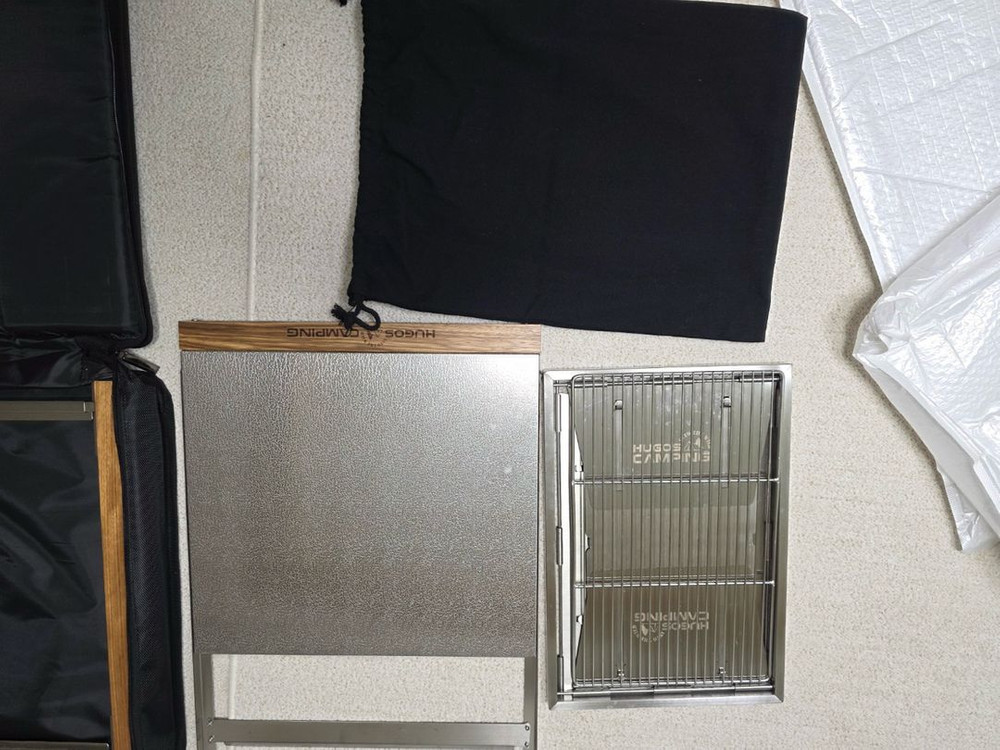 휴고스 캠핑테이블 대형 IGT테이블 . 연장테이블. 그릴. 스테인리스 상판 포함--2