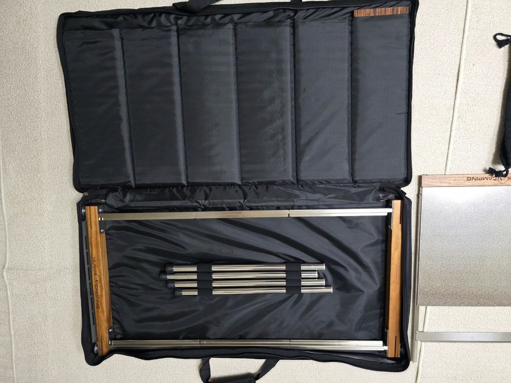 휴고스 캠핑테이블 대형 IGT테이블 . 연장테이블. 그릴. 스테인리스 상판 포함--3