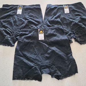 (새상품)블랙 여성 레이스 거들 3개 세트