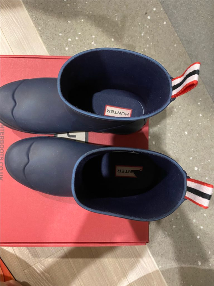 헌터 오리지널 플레이 숏 레인부츠 (2회 착용)--1