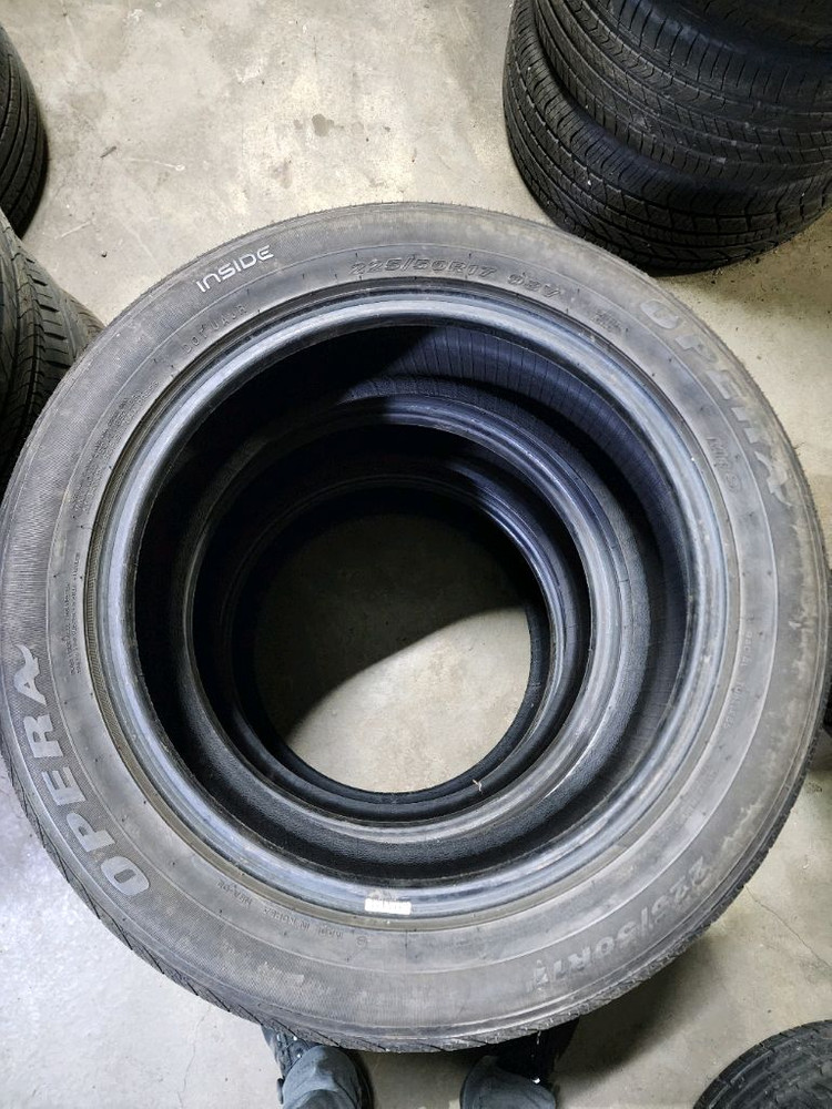 225 50 17 중고타이어 2개--2