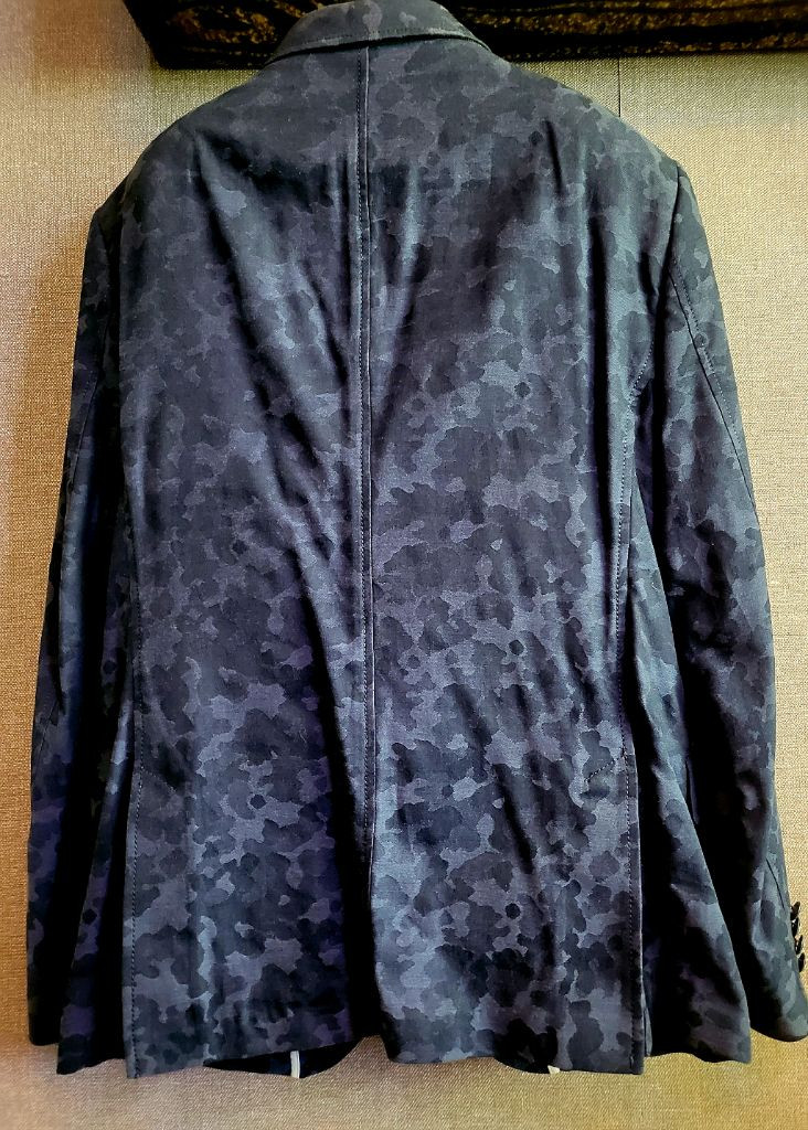 [미사용 새상품] 워모 이태리 블루 카모자켓--4