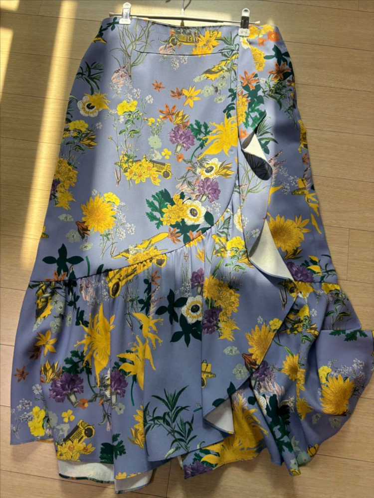 래트바이티 플라워 패턴 롱 스커트66--5