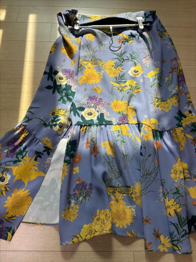 래트바이티 플라워 패턴 롱 스커트66--6