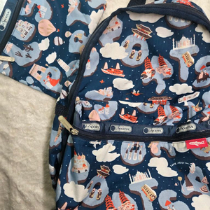 정품) 레스포삭 bon voyage 백팩 + 파우치 세트 / 헬로키티