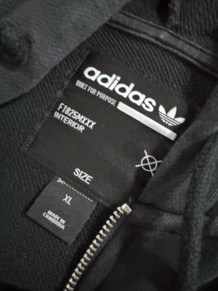 아디다스 멀티 프린팅 트레이닝 후드집업 XL 블랙--2