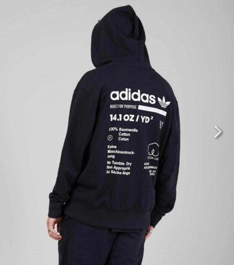 아디다스 멀티 프린팅 트레이닝 후드집업 XL 블랙--4