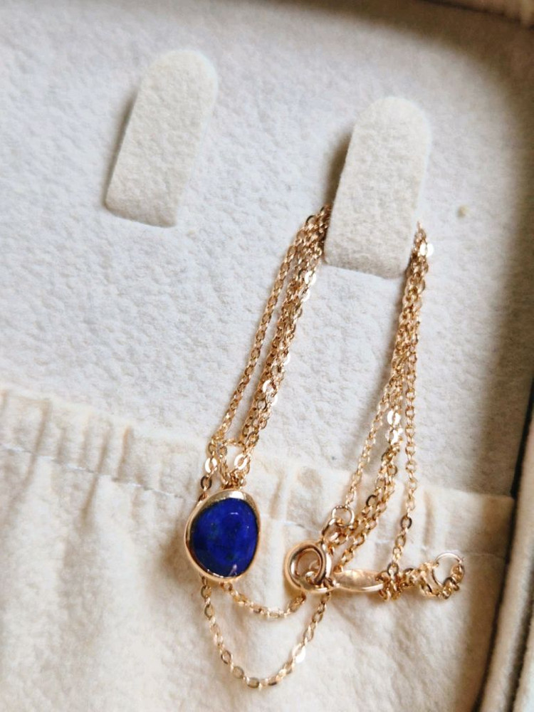 도로시 14k 라피스라줄리원석 목걸이 이미지