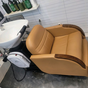 반자동샴푸대 미용의자 이미지