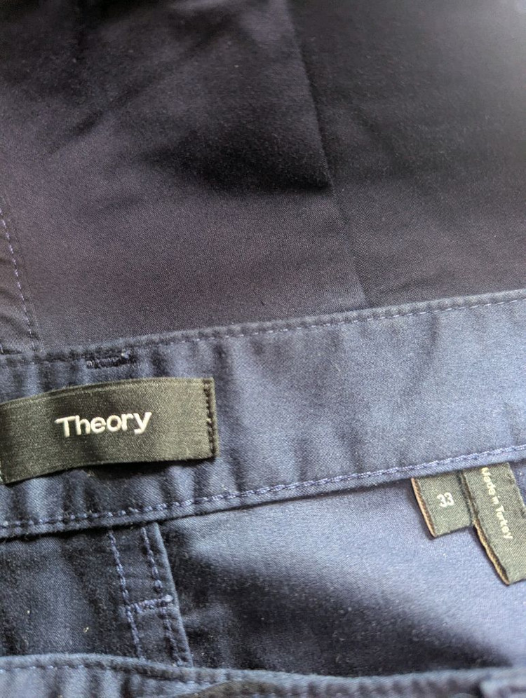 Theory 띠어리 스트레이트핏 네이비 면바지 32--1