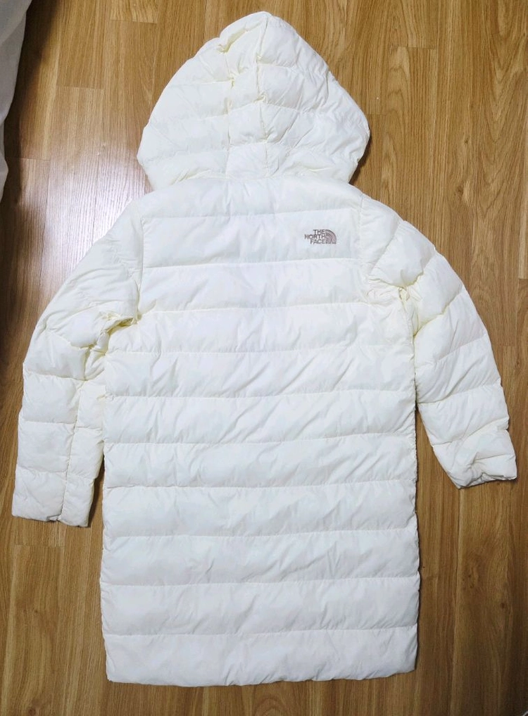 노스페이스 온볼 아이보리 경량 롱패딩 160 이미지