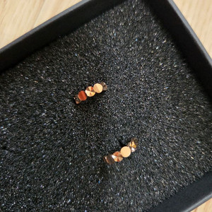 14k 로즈골드 원터치 귀걸이 새것