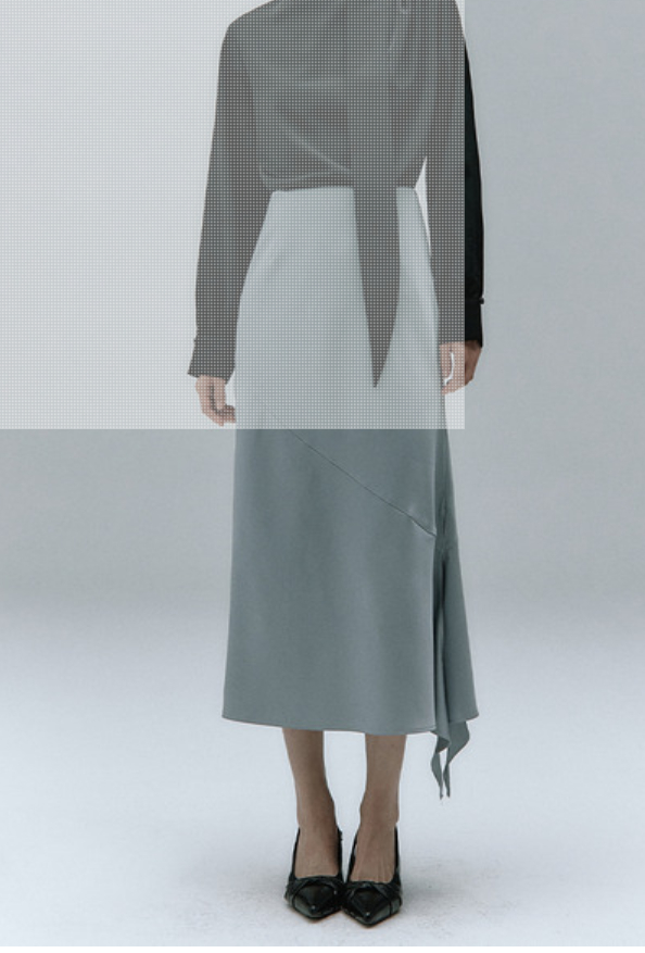 IVHL Satin Mermaid Tail Skirt (이바나헬싱키 세컨 브랜드) S 사이즈 이미지