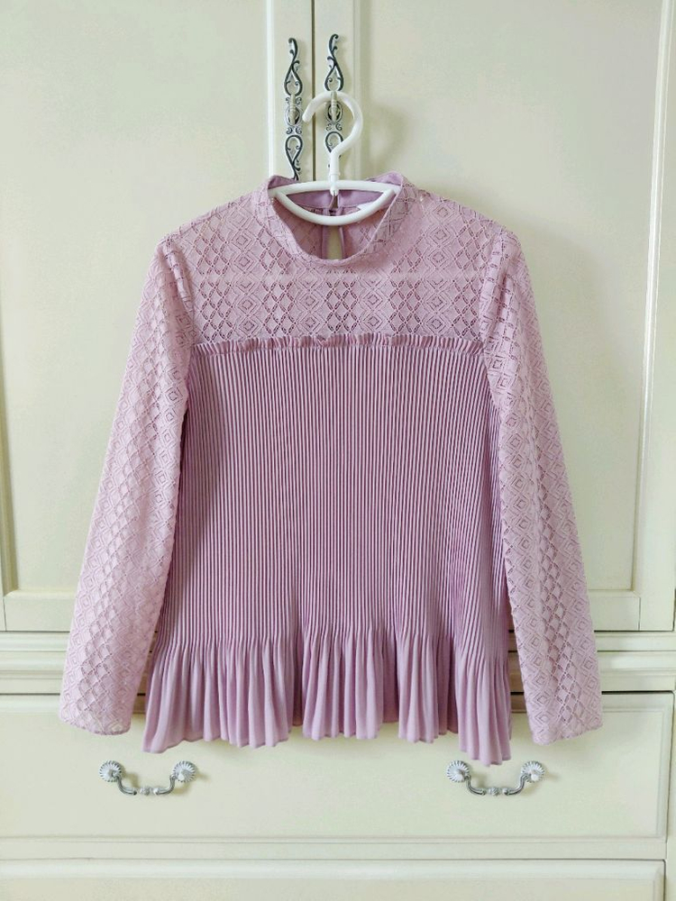 새상품급) 잇미샤 레이스블라우스 오브제오즈세컨미샤온앤온시슬리헤지스듀엘지컷레니본쥬크--0