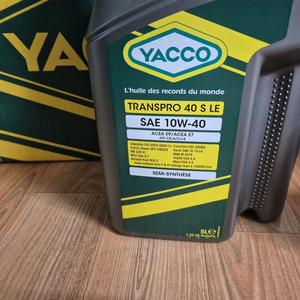 YACCO TRANS PRO 40 S LE 10W-40 엔진오일5리터,3통 이미지