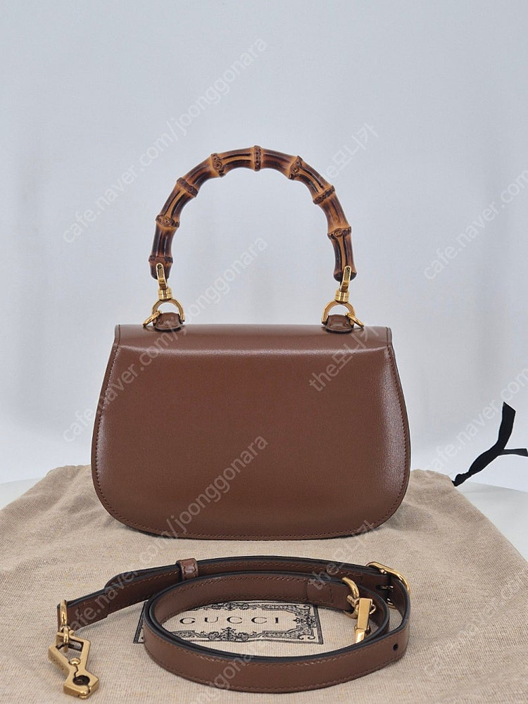 구찌 뱀부 1947 스몰 탑핸들백 (정품)--1