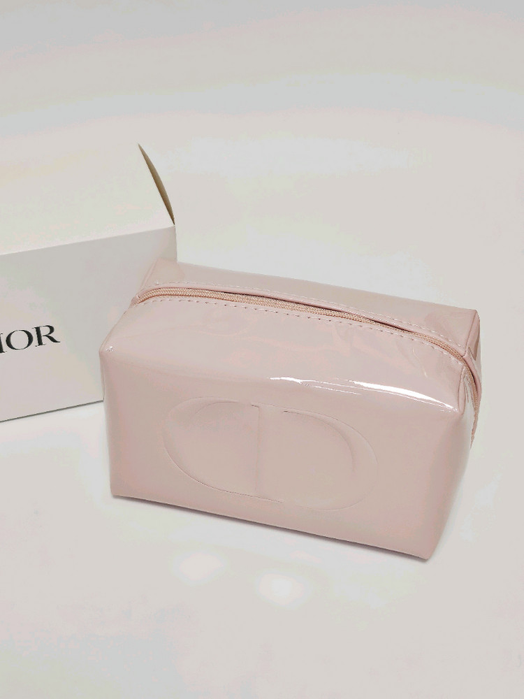 디올 핑크 에나멜 파우치 (정품 / 새상품 / 박스 포함)--1