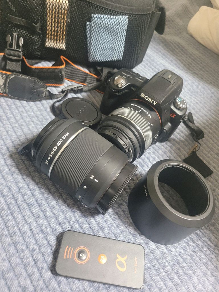 소니 SLT-A55V DSLR 카메라와 렌즈 세트 판매합니다 이미지