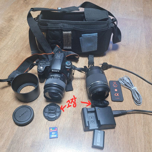 소니 SLT-A55V DSLR 카메라와 렌즈 세트 판매합니다 이미지