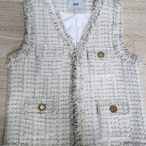 아워 트위드조끼 XL