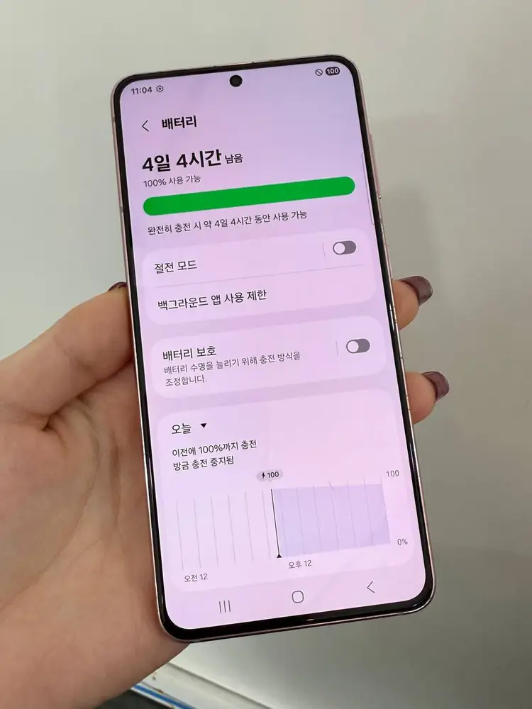 무잔상)갤럭시S21 핑크 256GB Y1461 이미지