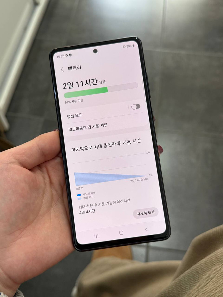 무잔상)갤럭시S20FE 네이비 128GB Y1467--2