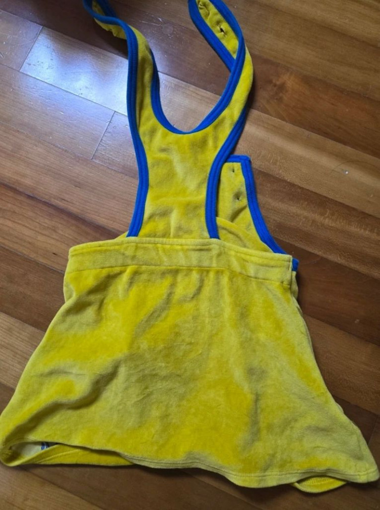 alba 오리지날 멜빵 벨벳 원피스 98센치 (돌~36개월) 이미지