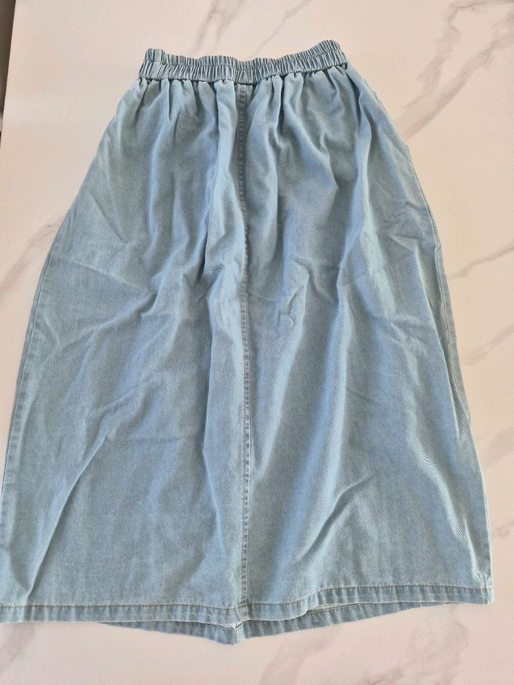 데님 허리밴딩 롱치마 프리사이즈 새상품--1