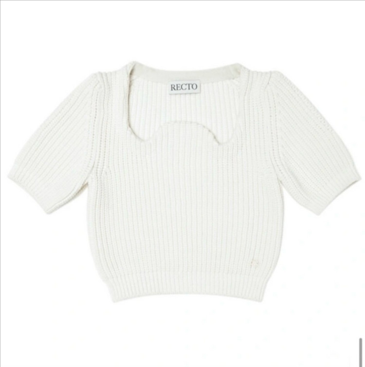렉토 아이보리 니트 M--3