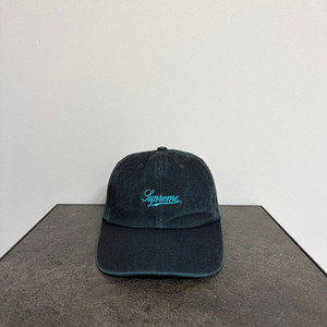 (OS) 슈프림 6패널 볼캡 모자 22SS 워시드 트윌 블루