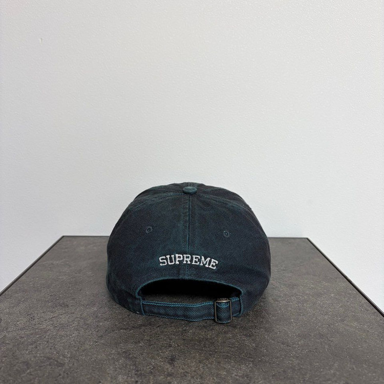 (OS) 슈프림 6패널 볼캡 모자 22SS 워시드 트윌 블루--3