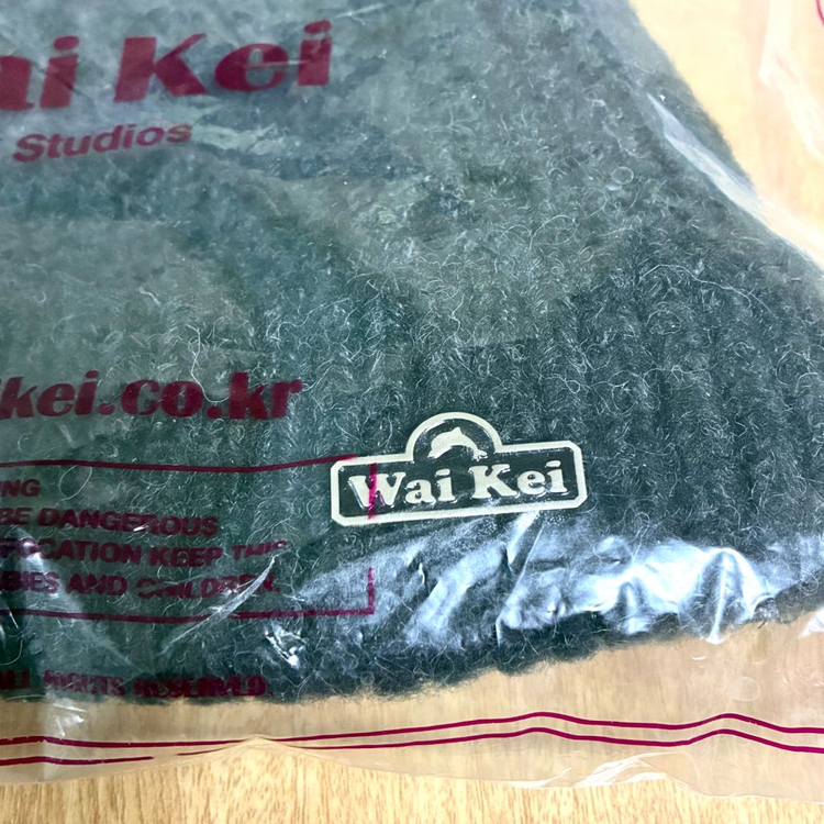 당일발송)와이케이 돌핀 로고 뱃지 비니 차콜 WaiKei 모자 입문용비니--1