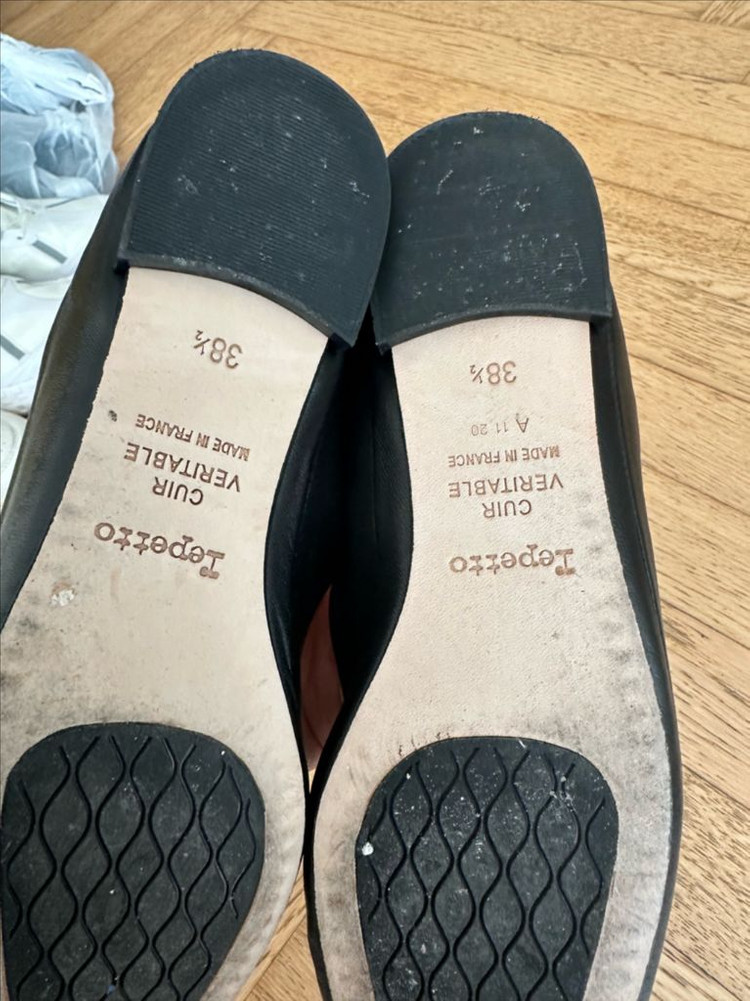 레페토 플랫슈즈 블랙 38--2