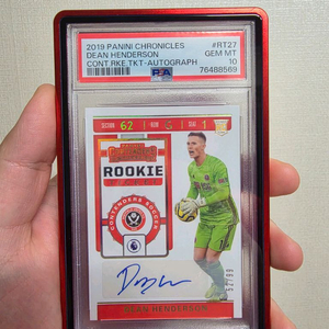 딘 헨더슨 루키티켓 등급 친필싸인카드 판매합니다.