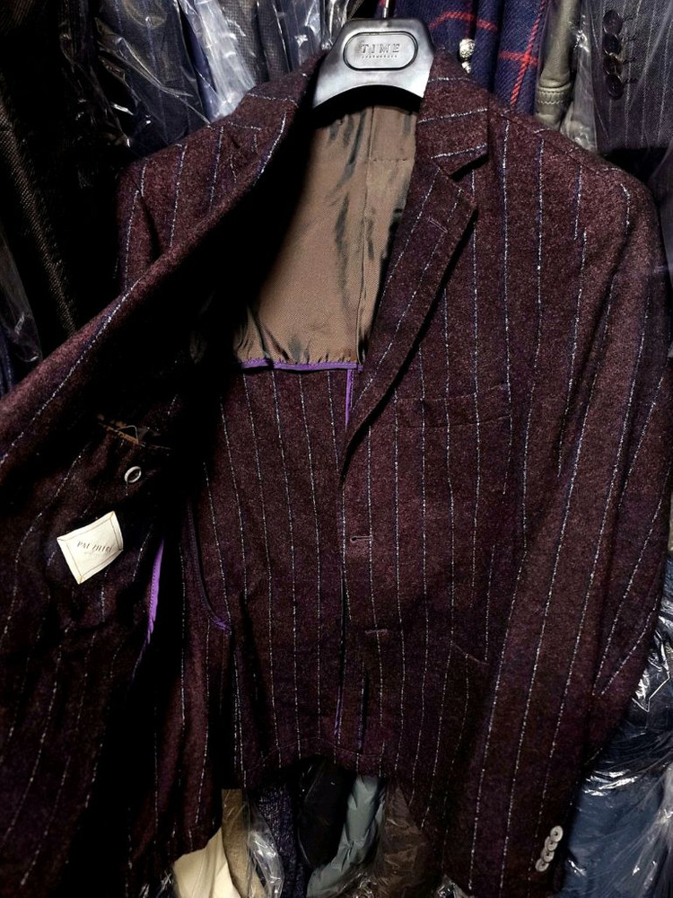 빨질레리 / 이태리 메이드 직수입 300만대 언컨 버건디 블레이져 자켓 / 50(100-105)--2