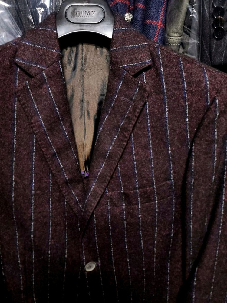 빨질레리 / 이태리 메이드 직수입 300만대 언컨 버건디 블레이져 자켓 / 50(100-105)--8